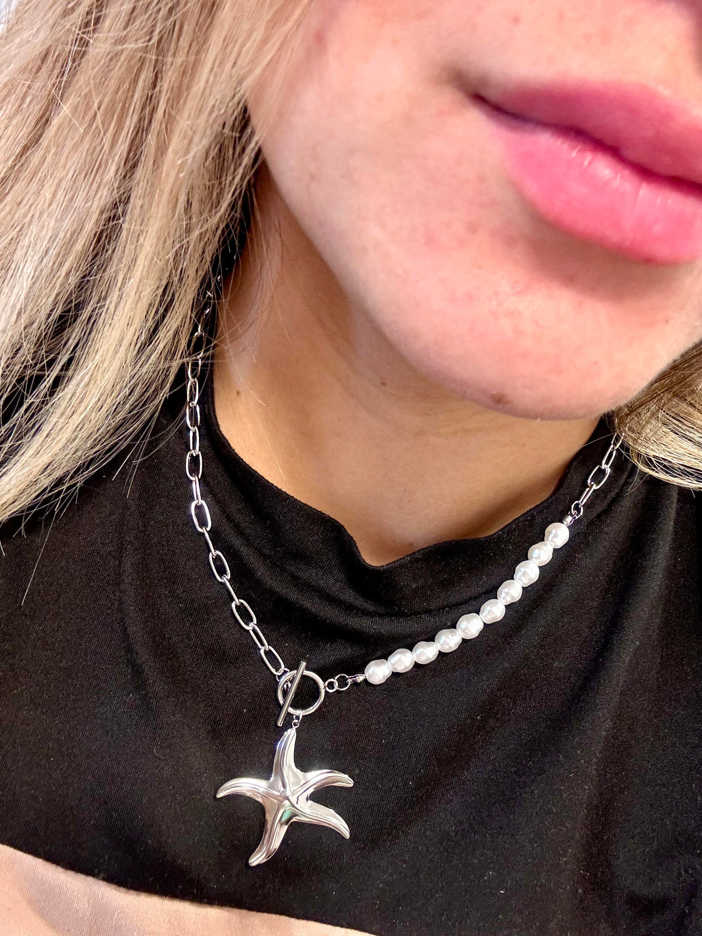 Collar Estrella y Perla