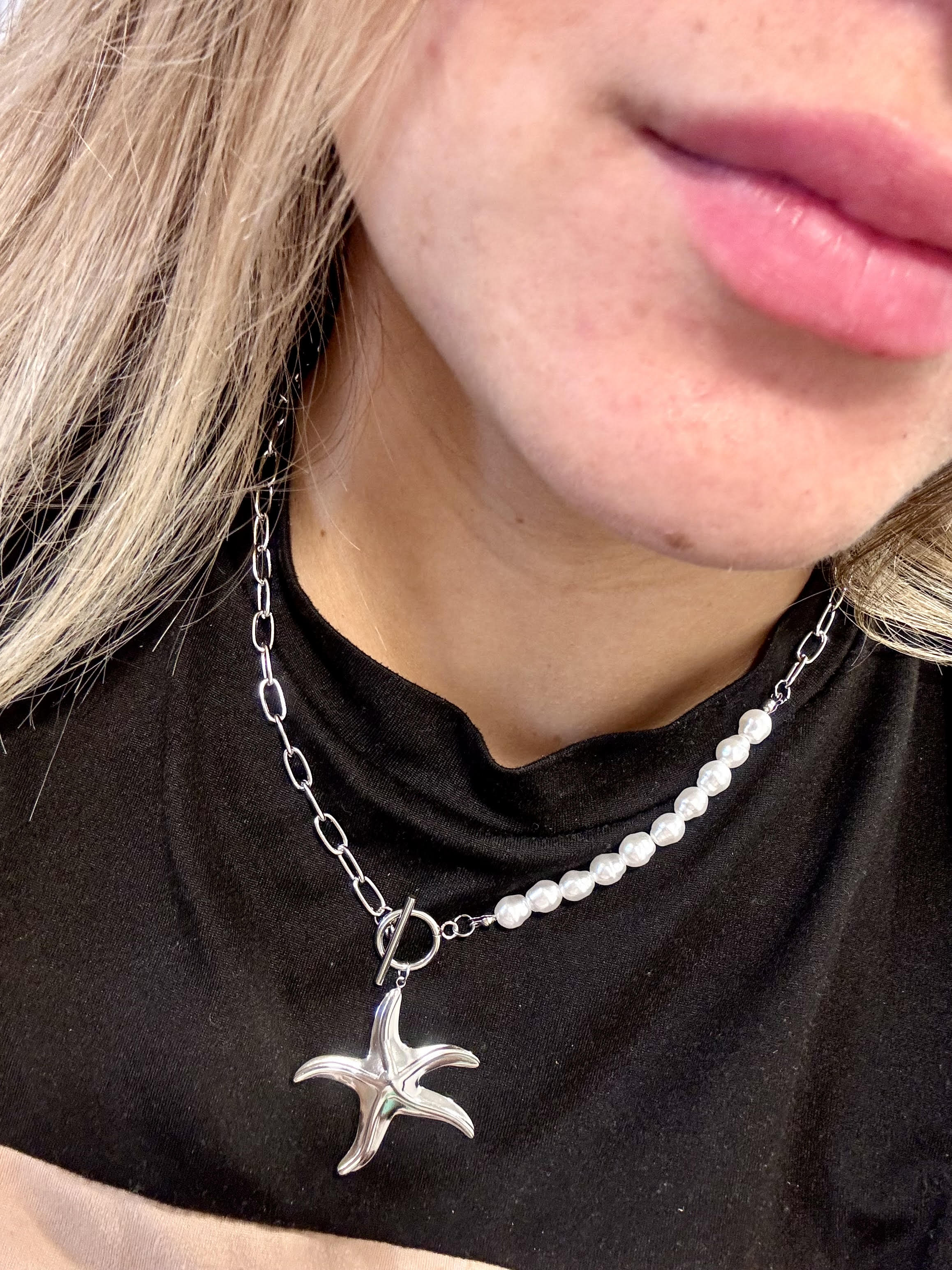 Collar Estrella y Perla